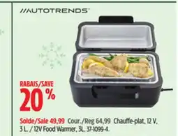 Canadian Tire AutoTrends 12V Food Warmer offer