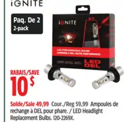 Canadian Tire LED Headlight Replacement Bulbs offer