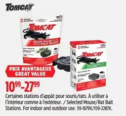 Canadian Tire Tomcat Selected Mouse/Rat Bait Stations. For indoor and outdoor use offer