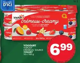 Marches Tradition YOPLAIT CRÉMEUX, SOURCE YOGURT offer