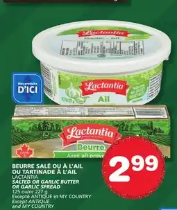 Marches Tradition LACTANTIA SALTED OR GARLIC BUTTER OR GARLIC SPREAD offer