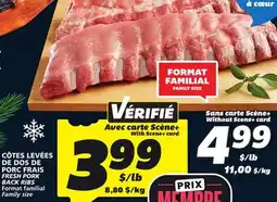 IGA FRESH PORK BACK RIBS offer