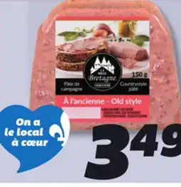 IGA LA BELLE BRETAGNE COUNTRYSTYLE OR LIVER PÂTÉ offer