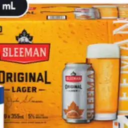 IGA SLEEMAN ORIGINAL DRAUGHT BEER offer