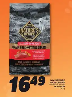 IGA NATURE'S RECIPE DOG FOOD offer
