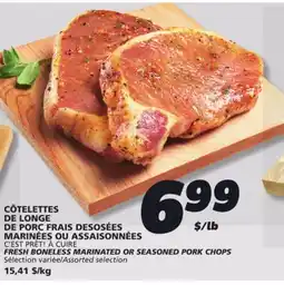 IGA C'EST PRÊT! À CUIRE SEASONED PORK CHOPS offer