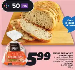 IGA À CHACUN SON PAIN ORGANIC SLICED LOAF offer