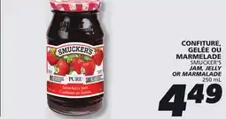IGA SMUCKER'S JAM, JELLY OR MARMALADE offer