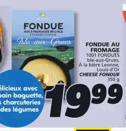 IGA 1001 FONDUES CHEESE FONDUE offer