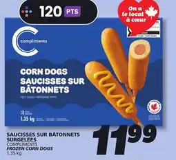 IGA COMPLIMENTS FROZEN CORN DOGS offer