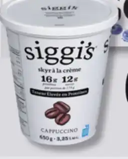 IGA SIGGI'S SKYR YOGURT offer