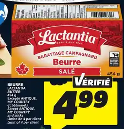 IGA LACTANTIA BUTTER offer