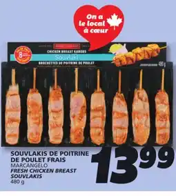 IGA MARCANGELO FRESH CHICKEN BREAST SOUVLAKIS offer