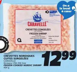 IGA CARAVELLE FROZEN COOKED NORDIC SHRIMP offer