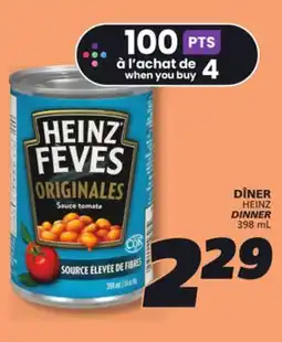IGA HEINZ DINNER offer