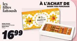 IGA LES FILLES FATTOUSH BAKLAVAS offer