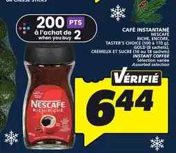 IGA NESCAFÉ RICHE INSTANT COFFEE offer
