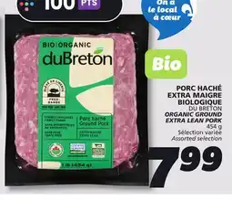 IGA DU BRETON ORGANIC GROUND EXTRA LEAN PORK offer