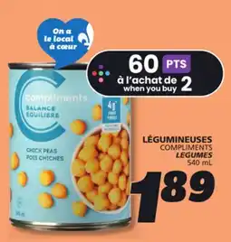 IGA COMPLIMENTS LEGUMES offer