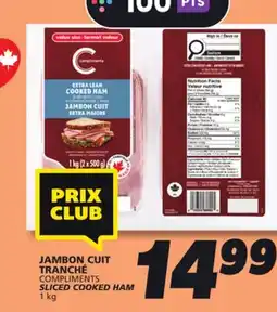 IGA COMPLIMENTS SLICED COOKED HAM offer