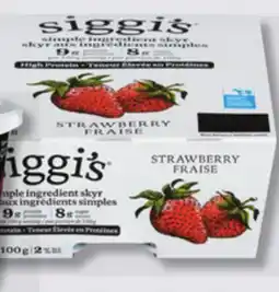 IGA SIGGI'S YOGURT offer
