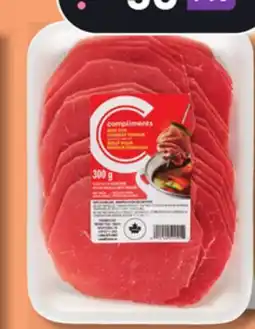 IGA COMPLIMENTS FROZEN BEEF offer
