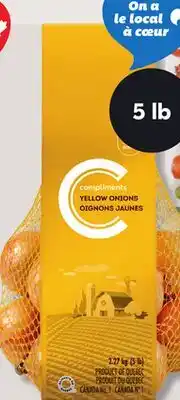 IGA COMPLIMENTS YELLOW ONIONS offer