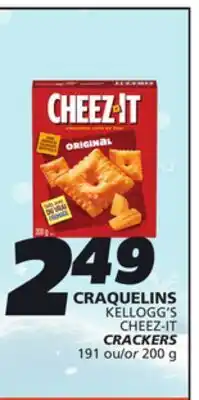 IGA KELLOGG'S CHEEZ-IT CRACKERS offer