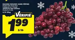 IGA SEEDLESS RED GRAPES offer
