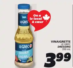 IGA LE GREC DRESSING offer