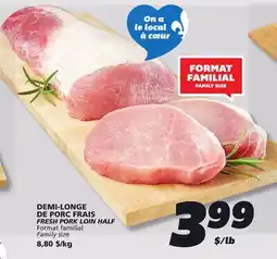 IGA FRESH PORK LOIN HALF offer