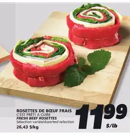 IGA C'EST PRÊT! À CUIRE FRESH BEEF ROSETTES offer