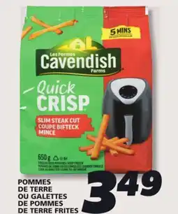 IGA CAVENDISH FROZEN FRIES OR POTATO PATTIES offer
