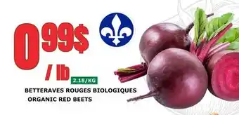 Marches Tau BETTERAVES ROUGES BIOLOGIQUES offer