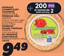 IGA CHAMPFLEURY CHEESE offer