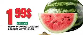 Marches Tau MELON D'EAU BIOLOGIQUES offer