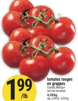 Marché Adonis TOMATES ROUGES EN GRAPPES | RED VINE TOMATOES offer