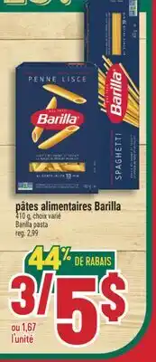 Marché Adonis PÂTES ALIMENTAIRES BARILLA | BARILLA PASTA offer