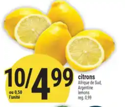 Marché Adonis CITRONS | LEMONS offer