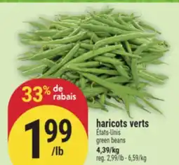 Marché Adonis HARICOTS VERTS | GREEN BEANS offer