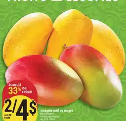 Marché Adonis MANGUES MIEL OU ROUGES | HONEY OR RED MANGOES offer