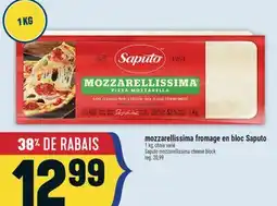 Marché Adonis MOZZARELLISSIMA FROMAGE EN BLOC SAPUTO | SAPUTO MOZZARELLISSIMA CHEESE BLOCK offer