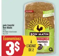 Marché Adonis PAIN TRANCHÉ BON MATIN | BON MATIN SLICED BREADS offer