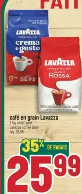 Marché Adonis CAFÉ EN GRAIN LAVAZZA | LAVAZZA COFFEE BEAN offer