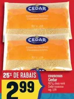 Marché Adonis COUSCOUS CEDAR | CEDAR COUSCOUS offer