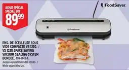 Canadian Tire FoodSaver VS 1230 SPACE SAVING VACUUM SEALING SYSTEM BUNDLE offer