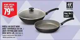 Canadian Tire Cuisinart 28CM FRYPAN AND 30CM WOK WITH LID offer