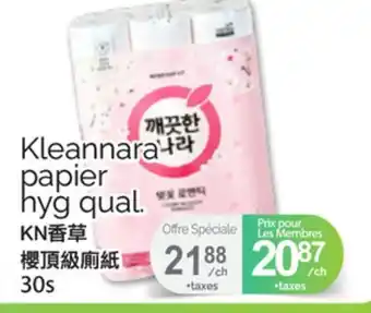 T&T Supermarket Kleannara papier hyg qual offer