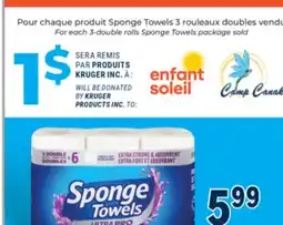 Familiprix SPONGE TOWELS, Ultra or Ultra Pro, Paper towels, 3 double rolls offer