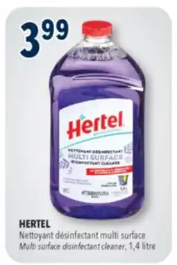 Familiprix HERTEL Multi surface disinfectant cleaner, 1,4litre offer